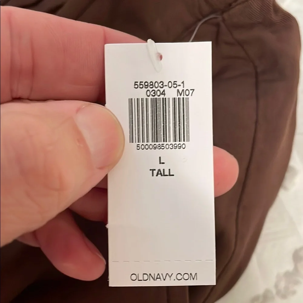 Old Navy Women's Wide Leg linen Pants Brown nwt large tall - Picture 3 of 12